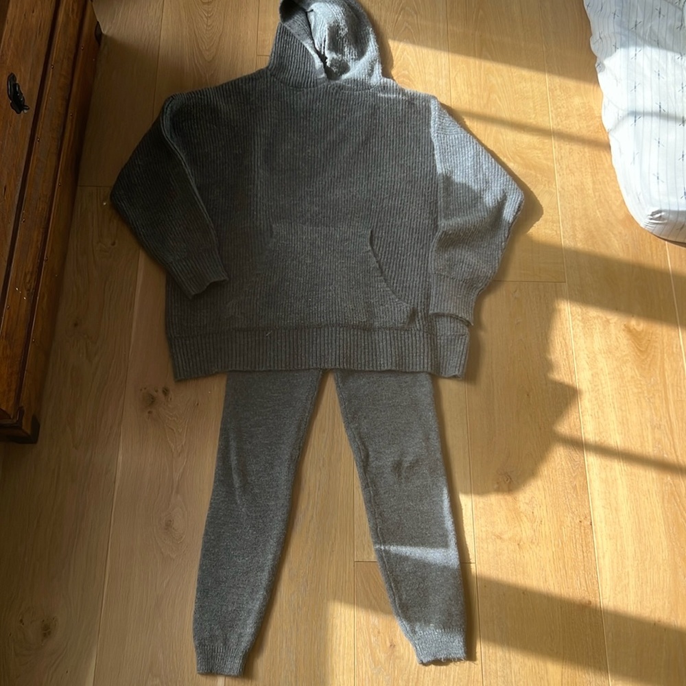 Zara sweater legging and hoodie set